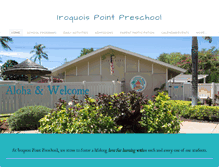 Tablet Screenshot of iroquoispointpreschool.com